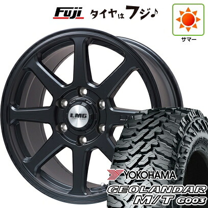 【新品】ランクル300 夏タイヤ ホイール4本セット 275/65R18 ヨコハマ ジオランダー M/T G003 レアマイスター LMG COMPASS(マットブラック) 8.5J 18インチ(送料無料)|フジコーポレーション