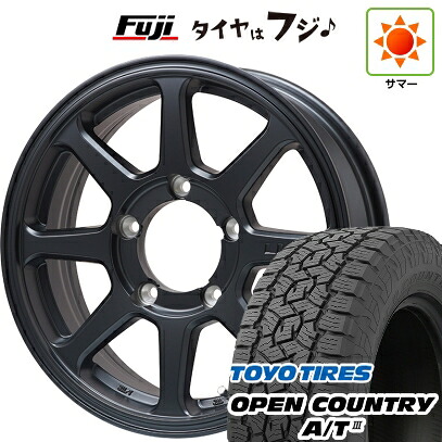 【新品】ジムニー 夏タイヤ ホイール4本セット 175/80R16 トーヨー オープンカントリー A/T III RBL レアマイスター LMG COMPASS(マットブラック) 5.5J 16インチ(送料無料)|フジコーポレーション