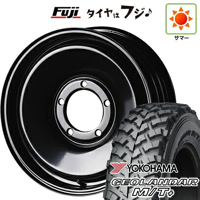【新品】ジムニー 夏タイヤ ホイール4本セット 195R16C 104/102Q ヨコハマ ジオランダー M/T+ G001J ビヨンド スーパームーン 5.5J 16インチ(送料無料)|フジコーポレーション