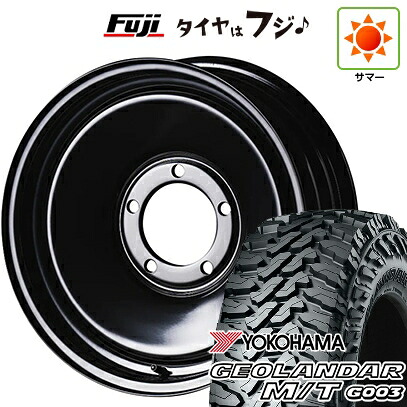【新品】ジムニーシエラ/ジムニーノマド 夏タイヤ ホイール4本セット 225/70R16 ヨコハマ ジオランダー M/T G003 ビヨンド スーパームーン 6J 16インチ(送料無料)｜フジコーポレーション