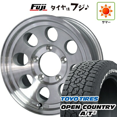 【新品】ジムニーシエラ/ジムニーノマド 夏タイヤ ホイール4本セット 195/80R15 トーヨー オープンカントリー A/T III RWL/RBL WEDS ウェッズ ジムライン タイプ2 6J 15インチ(送料無料)｜フジコーポレーション