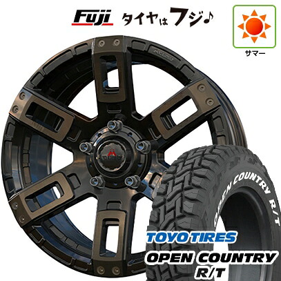 【新品】ジムニーシエラ/ジムニーノマド 夏タイヤ ホイール4本セット 225/70R16 トーヨー オープンカントリー R/T RWL/RBL エムクライム カノン 6J 16インチ(送料無料)｜フジコーポレーション