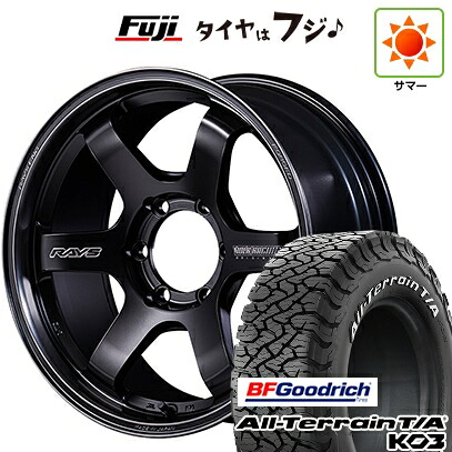 【新品】ランクル300 夏タイヤ ホイール4本セット 275/65R18 BFグッドリッチ オールテレーンT/A KO3 RWL RAYS レイズ ボルクレーシング TE37SB Black Shadow LTD 8J 18インチ(送料無料)|フジコーポレーション