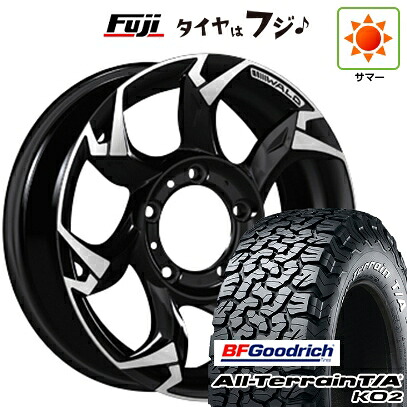 【新品】ジムニーシエラ/ジムニーノマド 夏タイヤ ホイール4本セット 30X9.5R15 BFグッドリッチ オールテレーンT/A KO2 RWL/RBL WALD ヴァルド ボルサリノ V11-C SUV 6.5J 15インチ(送料無料)｜フジコーポレーション