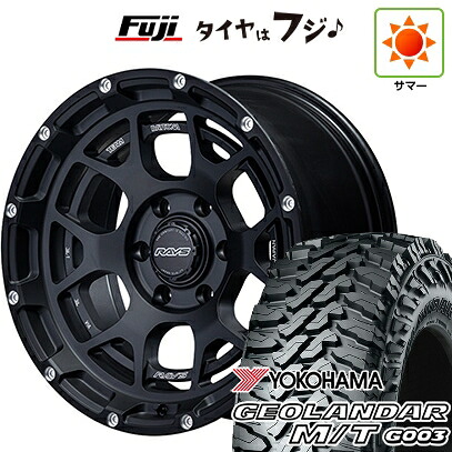 【新品】ランクル300 夏タイヤ ホイール4本セット 275/65R18 ヨコハマ ジオランダー M/T G003 RAYS レイズ デイトナ M6 8.5J 18インチ(送料無料)|フジコーポレーション