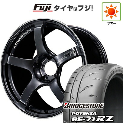 【新品】シビック タイプR(FL5) 夏タイヤ ホイール4本セット 265/35R18 ブリヂストン ポテンザ RE-71RZ YOKOHAMA ヨコハマ アドバンレーシング TC-4 9.5J 18インチ(送料無料)