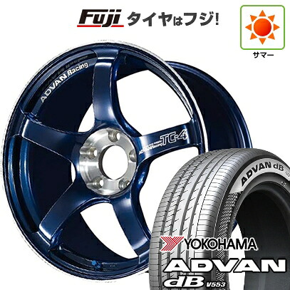 【新品】シビック タイプR(FL5) 夏タイヤ ホイール4本セット 265/35R18 ヨコハマ アドバン dB V553 YOKOHAMA ヨコハマ アドバンレーシング TC-4 SE 9.5J 18インチ(送料無料)｜フジコーポレーション