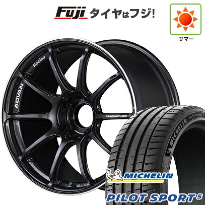 【新品】シビック タイプR(FL5) 夏タイヤ ホイール4本セット 265/35R18 ミシュラン パイロット スポーツ5 YOKOHAMA ヨコハマ アドバンレーシング RSIII 9.5J 18インチ(送料無料)