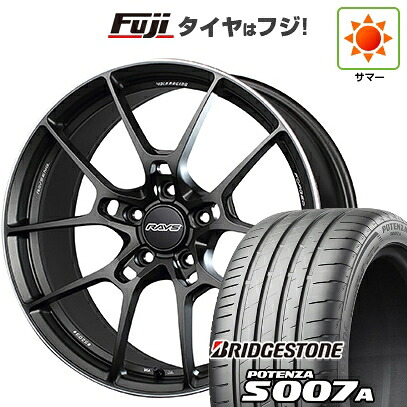【新品】シビック タイプR(FL5) 夏タイヤ ホイール4本セット 265/35R18 ブリヂストン ポテンザ S007A RAYS レイズ ボルクレーシング G025 9.5J 18インチ(送料無料)