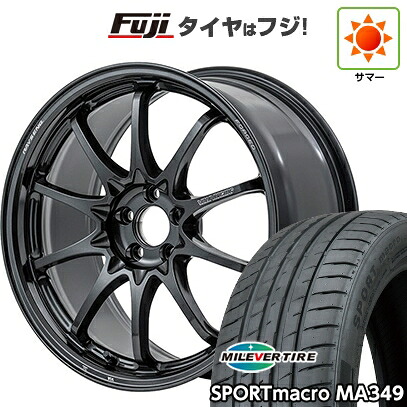 【新品】シビック タイプR(FL5) 夏タイヤ ホイール4本セット 265/35R18 ミレバー スポーツマクロ MA349（限定） RAYS レイズ ボルクレーシング CE28N-plus 9.5J 18インチ(送料無料)