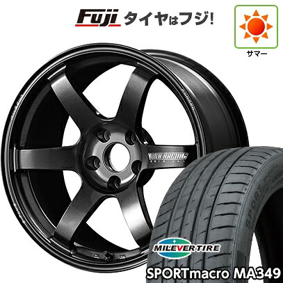 【新品】シビック タイプR(FL5) 夏タイヤ ホイール4本セット 265/35R18 ミレバー スポーツマクロ MA349（限定） RAYS レイズ ボルクレーシング TE37 サーガ S-plus 9.5J 18インチ(送料無料)｜フジコーポレーション