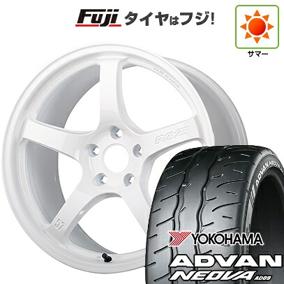 【新品】シビック タイプR(FL5) 夏タイヤ ホイール4本セット 265/35R18 ヨコハマ アドバン ネオバAD09 RAYS レイズ グラムライツ 57CR LIMITED (OXZ) 9.5J 18インチ(送料無料)