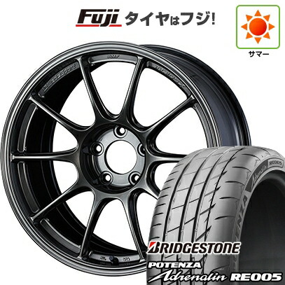 【新品】シビック タイプR(FL5) 夏タイヤ ホイール4本セット 265/35R18 ブリヂストン ポテンザ アドレナリン RE005 WEDS ウェッズスポーツ TC-105X 9.5J 18インチ(送料無料)