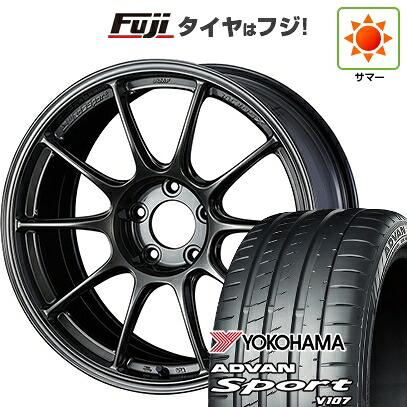 【パンク保証付き】【新品】シビック タイプR(FL5) 夏タイヤ ホイール4本セット 265/35R18 ヨコハマ アドバン スポーツ V107 WEDS ウェッズスポーツ TC-105X 9.5J 18インチ(送料無料)｜フジコーポレーション