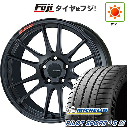 【新品】シビック タイプR(FL5) 夏タイヤ ホイール4本セット 265/35R18 ミシュラン パイロット スポーツ4S ENKEI エンケイ Racing Revolution GTC01 RR 9.5J 18インチ(送料無料)