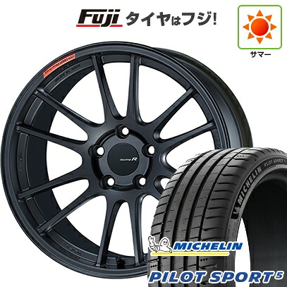 【新品】シビック タイプR(FL5) 夏タイヤ ホイール4本セット 265/35R18 ミシュラン パイロット スポーツ5 ENKEI エンケイ Racing Revolution GTC01 RR 9.5J 18インチ(送料無料)｜フジコーポレーション