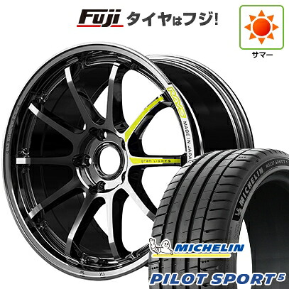 【新品】シビック タイプR(FL5) 夏タイヤ ホイール4本セット 265/35R18 ミシュラン パイロット スポーツ5 RAYS レイズ グラムライツ 57NR LIMITED 9.5J 18インチ(送料無料)