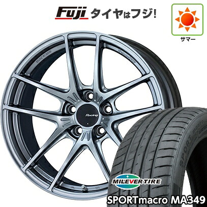 【新品】シビック タイプR(FL5) 夏タイヤ ホイール4本セット 265/35R18 ミレバー スポーツマクロ MA349（限定） ENKEI エンケイ Racing NVR5 9.5J 18インチ(送料無料)｜フジコーポレーション