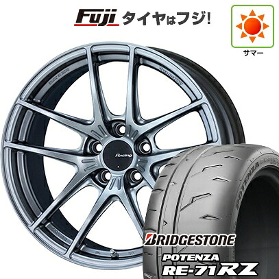 【新品】シビック タイプR(FL5) 夏タイヤ ホイール4本セット 265/35R18 ブリヂストン ポテンザ RE-71RZ ENKEI エンケイ Racing NVR5 9.5J 18インチ(送料無料)