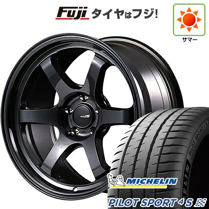 【新品】シビック タイプR(FL5) 夏タイヤ ホイール4本セット 265/35R18 ミシュラン パイロット スポーツ4S MID WHEELS MID RACING R06 ホンダ車専用 9.5J 18インチ(送料無料)