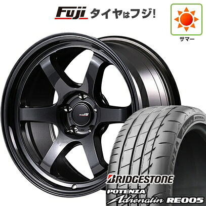 【新品】シビック タイプR(FL5) 夏タイヤ ホイール4本セット 265/35R18 ブリヂストン ポテンザ アドレナリン RE005 MID WHEELS MID RACING R06 ホンダ車専用 9.5J 18インチ(送料無料)