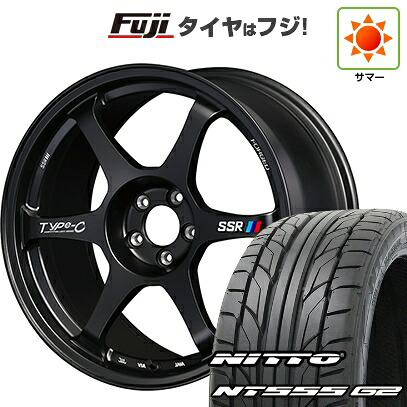 【パンク保証付き】【新品】シビック タイプR(FL5) 夏タイヤ ホイール4本セット 265/35R18 ニットー NT555 G2 SSR Type-c FORGED 9.5J 18インチ(送料無料)｜フジコーポレーション