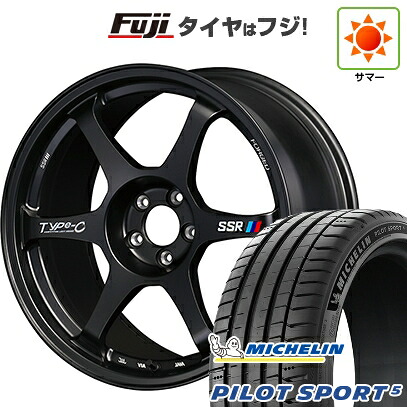 【新品】シビック タイプR(FL5) 夏タイヤ ホイール4本セット 265/35R18 ミシュラン パイロット スポーツ5 SSR Type-c FORGED 9.5J 18インチ(送料無料)