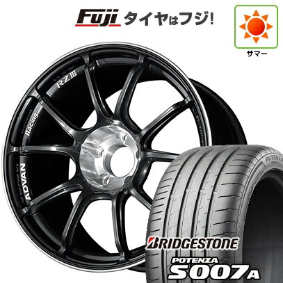 【新品】シビック タイプR(FL5) 夏タイヤ ホイール4本セット 265/35R18 ブリヂストン ポテンザ S007A YOKOHAMA ヨコハマ アドバンレーシング RZIII 9.5J 18インチ(送料無料)