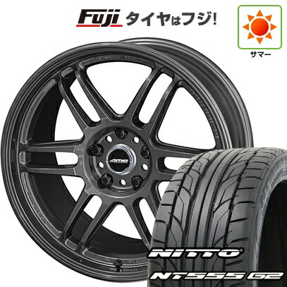 【パンク保証付き】【新品】シビック タイプR(FL5) 夏タイヤ ホイール4本セット 265/35R18 ニットー NT555 G2 KYOHO 共豊 トレーサー TM-02 9.5J 18インチ(送料無料)