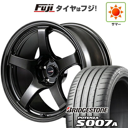 【新品】シビック タイプR(FL5) 夏タイヤ ホイール4本セット 265/35R18 ブリヂストン ポテンザ S007A MID WHEELS MID RACING R50 EVO 9.5J 18インチ(送料無料)