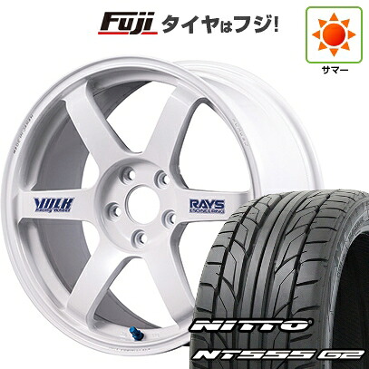 【パンク保証付き】【新品】シビック タイプR(FL5) 夏タイヤ ホイール4本セット 265/35R18 ニットー NT555 G2 RAYS レイズ ボルクレーシング TE37 サーガ S-plus 30thステッカーVer 9.5J 18インチ(送料無料) 208,250円