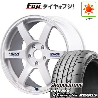 【新品】シビック タイプR(FL5) 夏タイヤ ホイール4本セット 265/35R18 ブリヂストン ポテンザ アドレナリン RE005 RAYS レイズ ボルクレーシング TE37 サーガ S-plus 30thステッカーVer 9.5J 18インチ(送料無料)｜フジコーポレーション