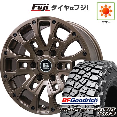 【新品国産車用6穴139.7】 夏タイヤ ホイール4本セット 285/65R18 BFグッドリッチ マッドテレーンT/A KM3 ビッグウエイ B-LUGNAS BRD(マットブロンズ) 8J 18インチ(送料無料)