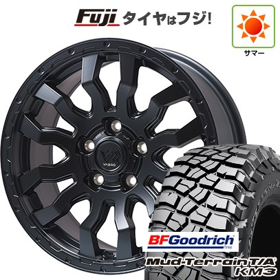 【新品】デリカD5 夏タイヤ ホイール4本セット 245/70R16 BFグッドリッチ マッドテレーンT/A KM3 トピー ヴァブロ RR-01【限定】 7J 16インチ(送料無料)｜フジコーポレーション