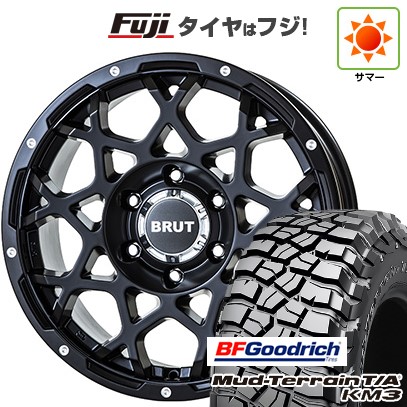 【新品】プラド/ハイラックス 夏タイヤ ホイール4本セット 265/65R17 BFグッドリッチ マッドテレーンT/A KM3 トライスター BRUT BR-55 7.5J 17インチ(送料無料)
