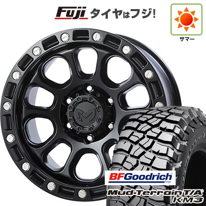 【新品国産車用6穴139.7】 夏タイヤ ホイール4本セット 35X12.5R17 BFグッドリッチ マッドテレーンT/A KM3 トライスター MKW M204 US Spec 9J 17インチ(送料無料)