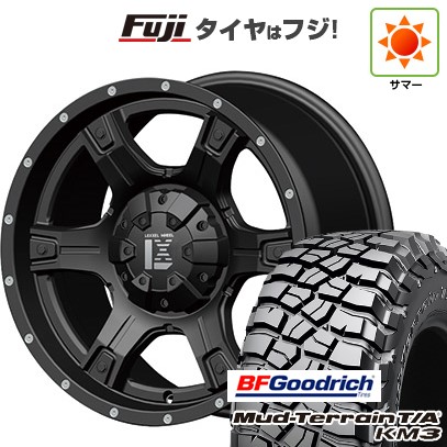 【新品】プラド/ハイラックス 夏タイヤ ホイール4本セット 265/70R17 BFグッドリッチ マッドテレーンT/A KM3 オフビート レクセル アウトロー 9J 17インチ(送料無料)