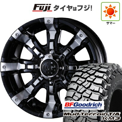 【新品国産車用6穴139.7】 夏タイヤ ホイール4本セット 265/70R16 BFグッドリッチ マッドテレーンT/A KM3 クリムソン マーテルギア(MG) ビースト 8J 16インチ(送料無料)