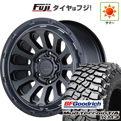 【新品】プラド/ハイラックス 夏タイヤ ホイール4本セット 265/65R17 BFグッドリッチ マッドテレーンT/A KM3 エムテクノ M.T.S.JAPAN X CROSS TW 8J 17インチ(送料無料)｜フジコーポレーション