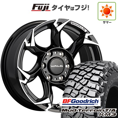 【新品国産車用6穴139.7】 夏タイヤ ホイール4本セット 35X12.5R17 BFグッドリッチ マッドテレーンT/A KM3 WALD ヴァルド ボルサリノ V11-C SUV 8J 17インチ(送料無料)|フジコーポレーション