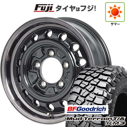 【新品】ジムニーシエラ/ジムニーノマド 夏タイヤ ホイール4本セット 30X9.5R15 BFグッドリッチ マッドテレーンT/A KM3 アピオ ワイルドボア D 6J 15インチ(送料無料)｜フジコーポレーション