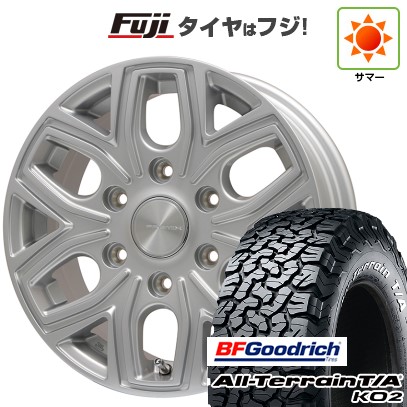 【新品国産車用6穴139.7】 夏タイヤ ホイール4本セット 275/70R17 BFグッドリッチ オールテレーンT/A KO2 RWL/RBL プレミックス 飛車(シルバー) 8J 17インチ(送料無料)
