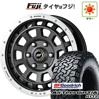 【新品】プラド/ハイラックス 夏タイヤ ホイール4本セット 275/70R17 BFグッドリッチ オールテレーンT/A KO2 RWL/RBL WORK ワーク クラッグ ティーグラビック【限定】 8J 17インチ(送料無料)