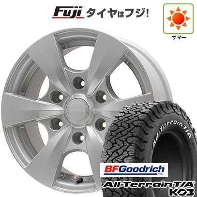 【新品】キャラバン 夏タイヤ ホイール4本セット 195/80R15 107S BFグッドリッチ オールテレーンT/A KO3 RWL エルベ ビズスポ シルバー 6J 15インチ(送料無料)