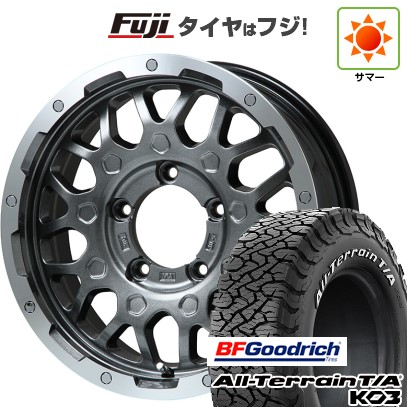 【新品】ジムニー 夏タイヤ ホイール4本セット 175/80R16 BFグッドリッチ オールテレーンT/A KO3 RWL レアマイスター LMG MS-9W ガンメタリムポリッシュ 5.5J 16インチ(送料無料)