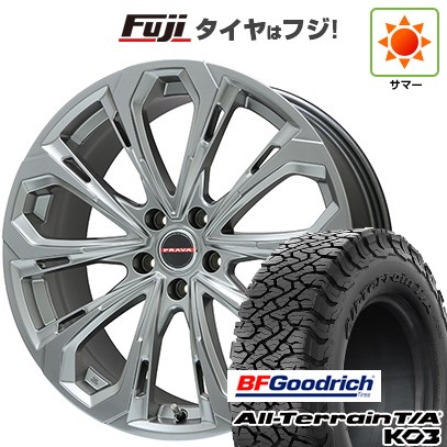 【新品国産車用5穴114.3】 夏タイヤ ホイール4本セット 215/65R16 BFグッドリッチ オールテレーンT/A KO3 RBL ビッグウエイ レイシーン プラバ5X(クロームハイパーシルバー) 6.5J 16インチ(送料無料)