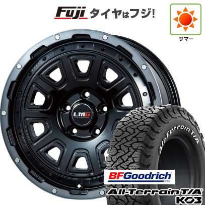 【新品国産車用5穴114.3】 夏タイヤ ホイール4本セット 225/65R17 BFグッドリッチ オールテレーンT/A KO3 RBL レアマイスター LMG DS-10 ブラック/ブラッククリアリム 7.5J 17インチ(送料無料)|フジコーポレーション