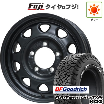 【新品】ジムニー 夏タイヤ ホイール4本セット 175/80R16 BFグッドリッチ オールテレーンT/A KO3 RWL レアマイスター LMG OFF-STYLE(マットブラック) 5.5J 16インチ(送料無料)