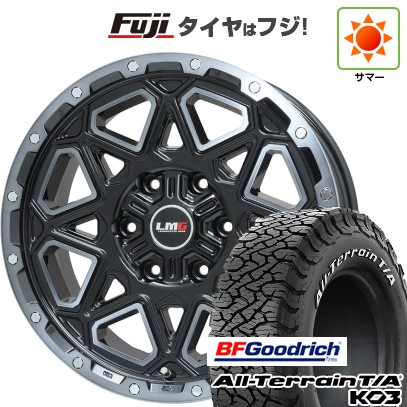 【新品】プラド/ハイラックス 夏タイヤ ホイール4本セット 265/65R17 BFグッドリッチ オールテレーンT/A KO3 RWL レアマイスター LMG モンタグナ(ブラックポリッシュ/ブラッククリア) 7.5J 17インチ(送料無料)