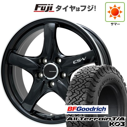 【新品国産車用5穴114.3】 夏タイヤ ホイール4本セット 215/65R16 BFグッドリッチ オールテレーンT/A KO3 RBL レアマイスター CS-V(グロスブラック/リムポリッシュ) 7J 16インチ(送料無料)